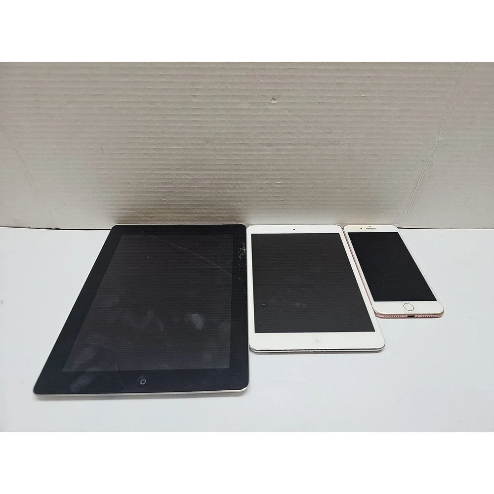 Lot Of 3 Broken Iphone/IPad For Parts